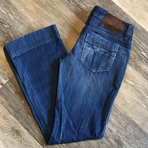 MISS SIXTY Flares. Waist: 27” around. EUC